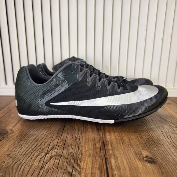 Nike Zoom Rival Sprint Track Spikes Mens Size 11 Black Silver Shoes DC8753-001 main image 4